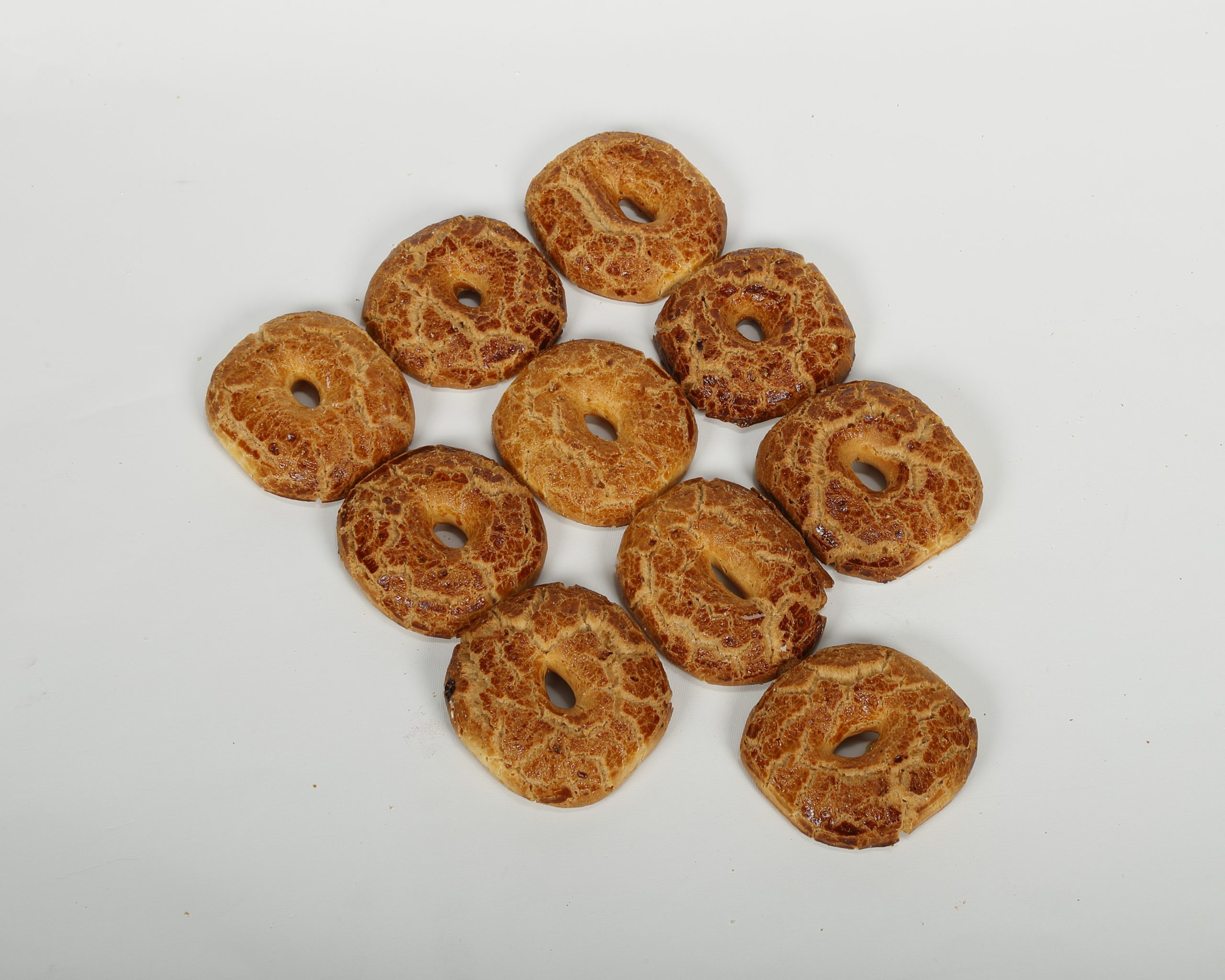 Rosquillas tontas tradicionales de San Isidro, sin glaseado.