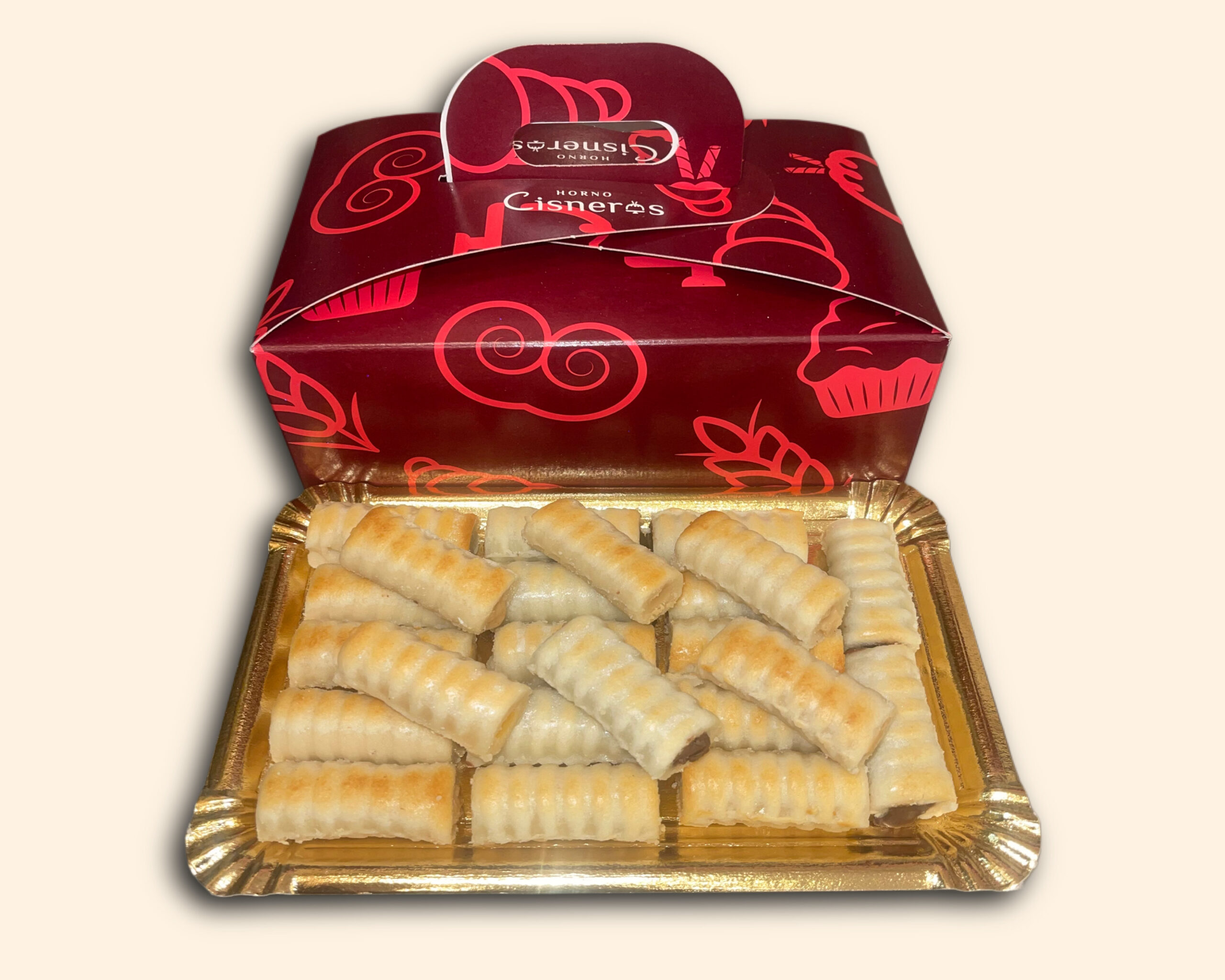 Caja grande de 24 huesos de santo surtidos con rellenos artesanos.