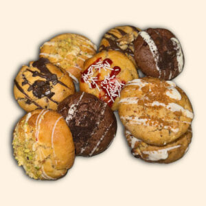 Caja de 9 cookies artesanas variadas en presentación cuidada