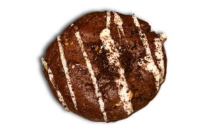 Cookie de doble chocolate con trozos de chocolate derretido