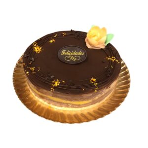 Mousse de chocolate con toque de naranja en textura cremosa y aireada