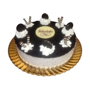 Mousse de Oreo con textura cremosa y trozos de galleta