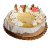 Tarta de queso al horno sin azúcar con textura cremosa