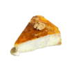 Tarta de queso con miel y nueces